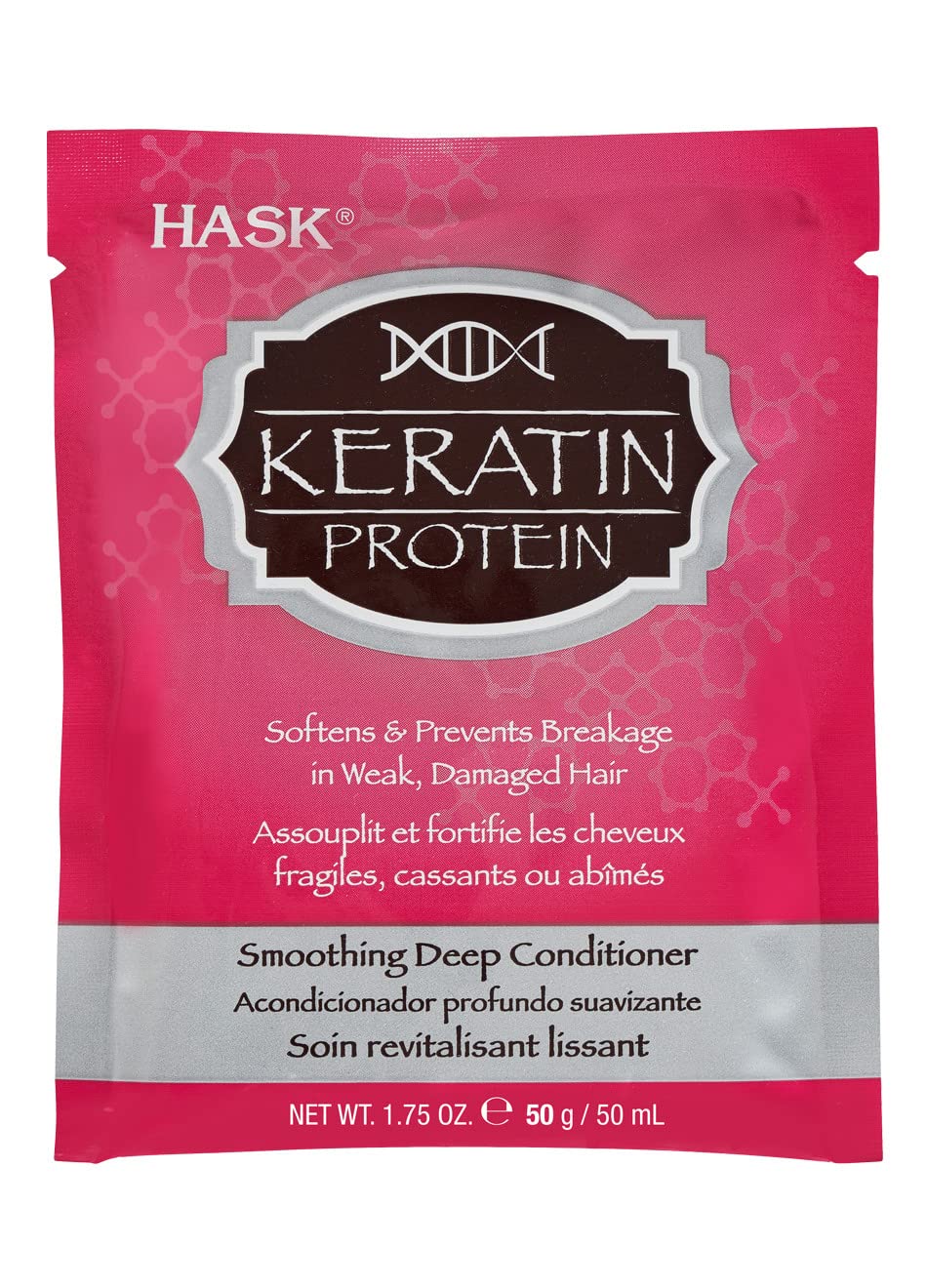 HASK Keratin Protein Smoothing Deep Conditioner, 12 Count