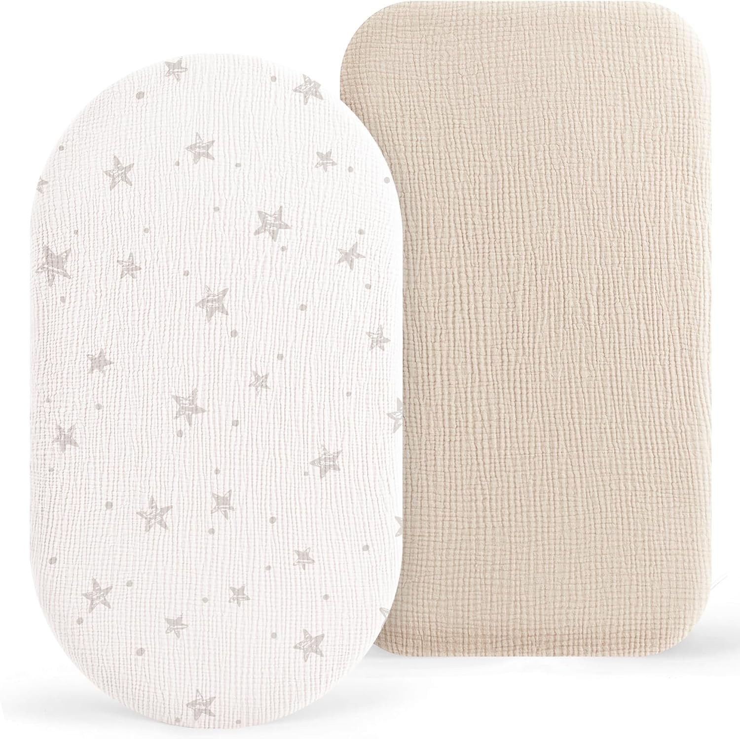Muslin Moses Basket Sheets 2 Pack