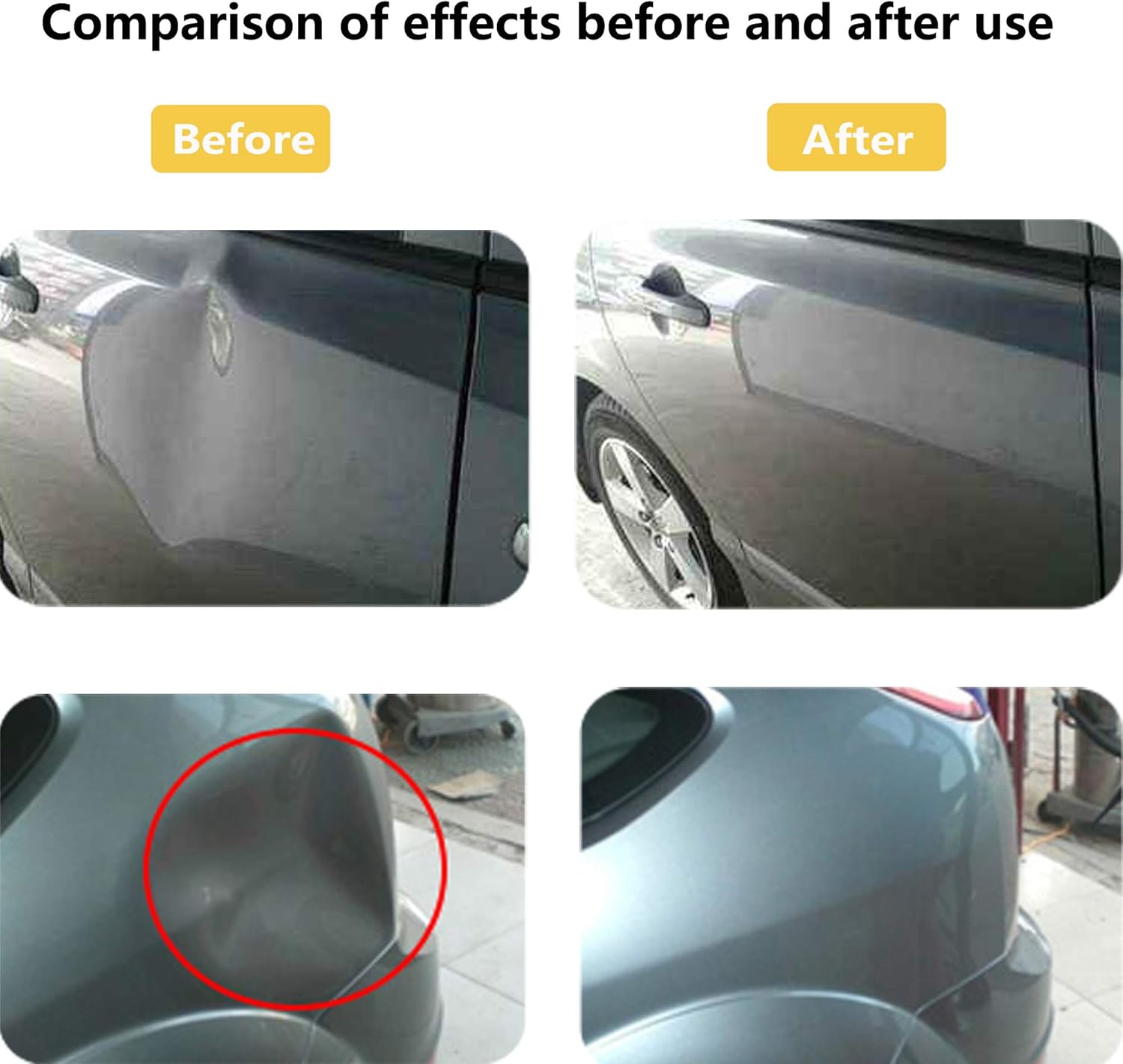 Frее Shірріng оƒƒеr Anyyion Paintless Dent Repair Kits - 69pcs Car Body Paintless Dent Repair Tools -Auto Dent Puller Kit Automotive Door Ding Dent Silde Hammer Glue Puller Repair (Starter Set Kits)