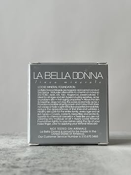 La Bella Donna Loose Mineral Foundation, Non-Chemical SPF50, Only 4 Ingredients, Reef-Safe, Non-Nano, Natural Mineral Makeup with Sun Protection | 10g | Crema