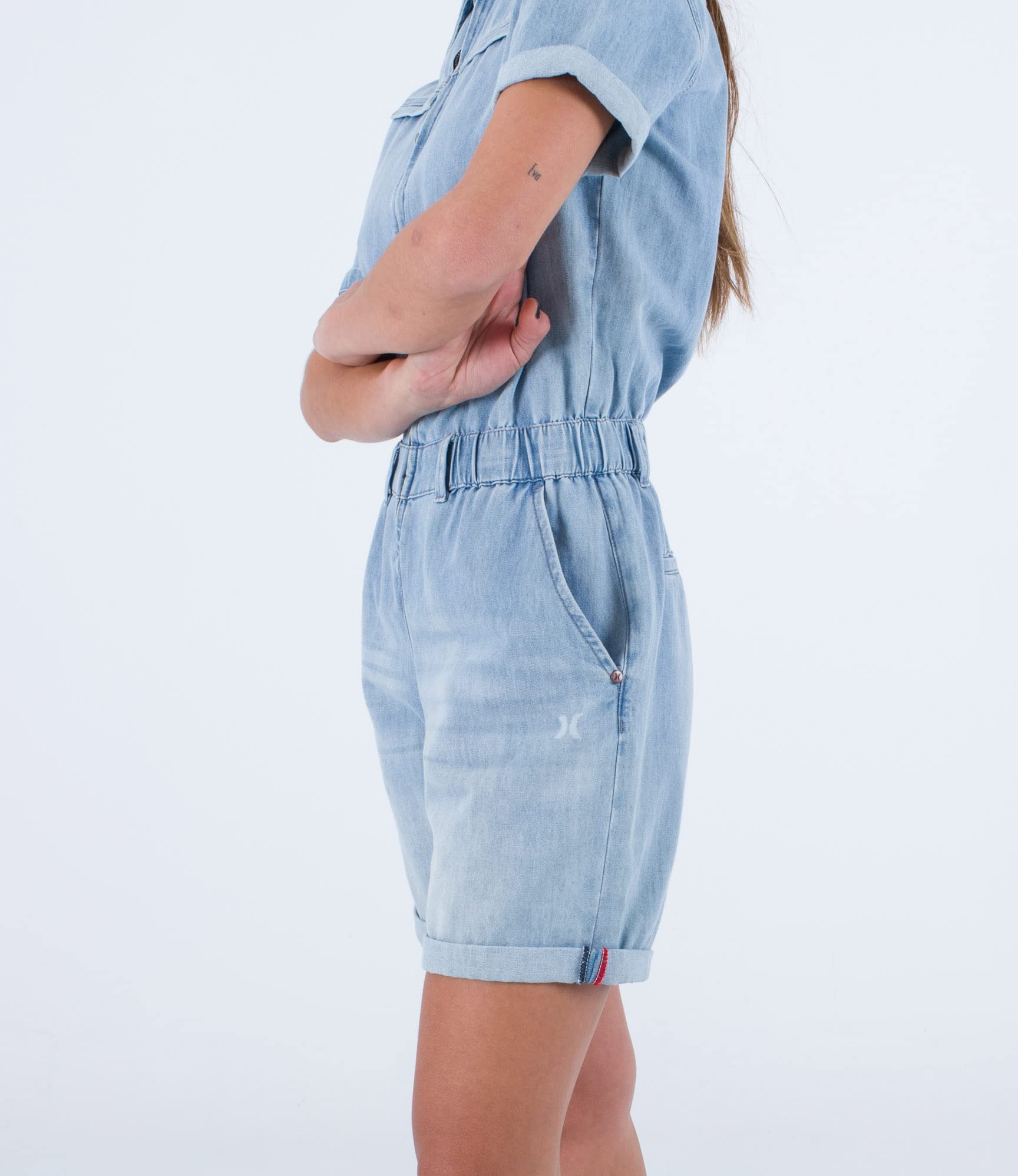 Hurley W Oceancare Combinaison Courte en Jean W Oceancare Combinaison courte en jean Femme