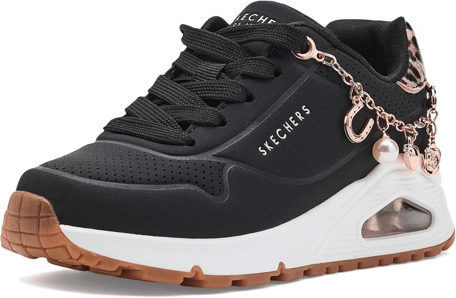 Skechers Girls Uno Gen1-leopard Rockstar 310921l (Little Kid/Big Kid)