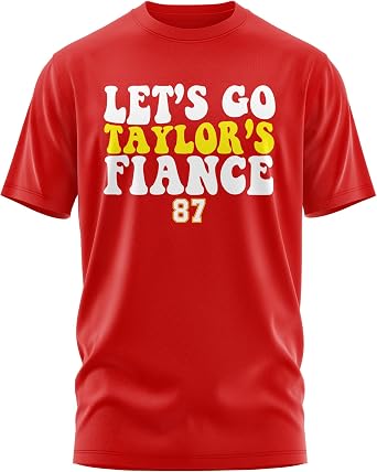 Printbox Originals Lets Go Taylors Fiance, Kansas Shirt, Kansas Taylor Swiftie Shirt, Kansas Football Shirts Red