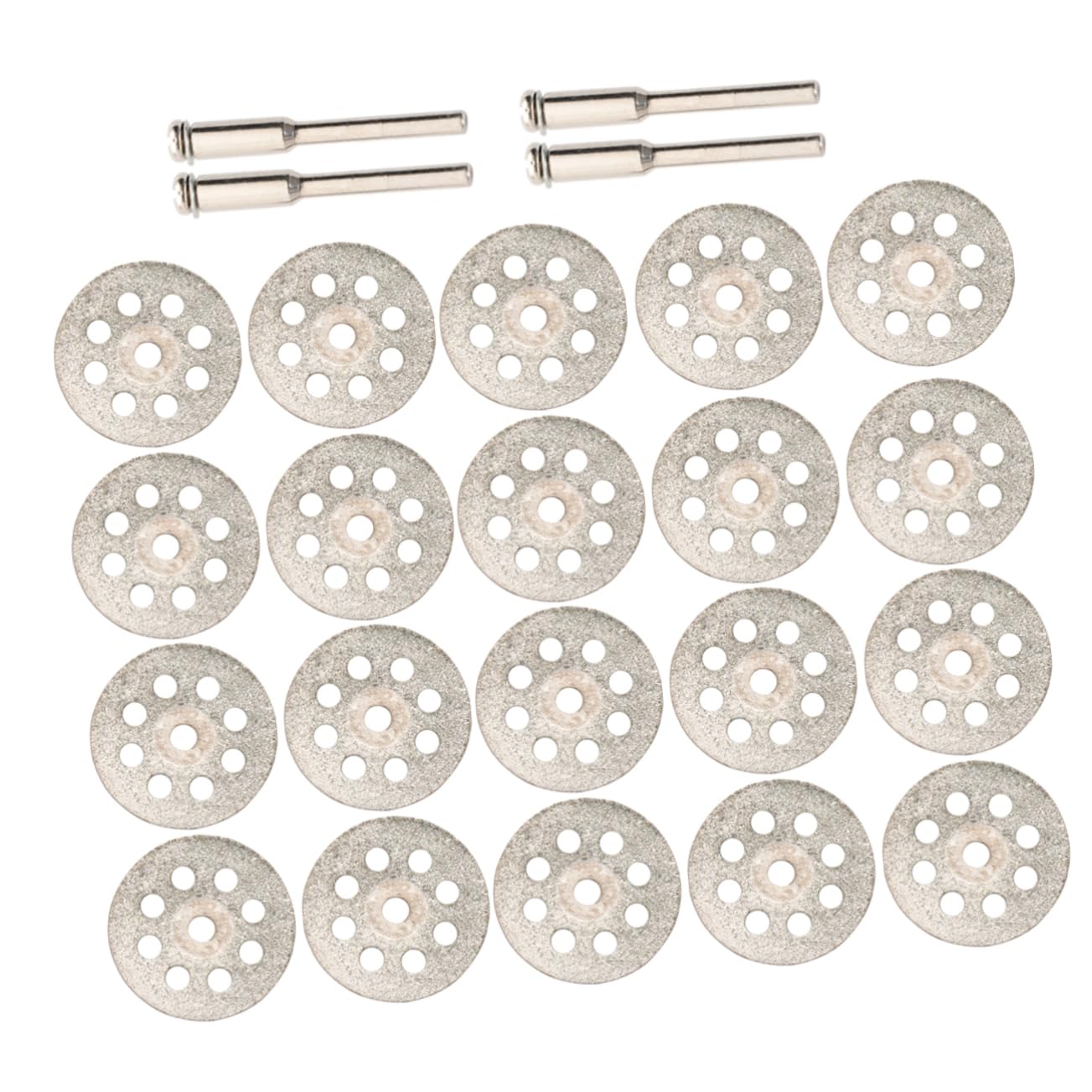 Generic 20Pcs Mini Diamond Cutting Wheel: 22mm Diamond Cutting Disc - Cutting Discs Circular Blades with 4Pcs Shank for Angle Grinders