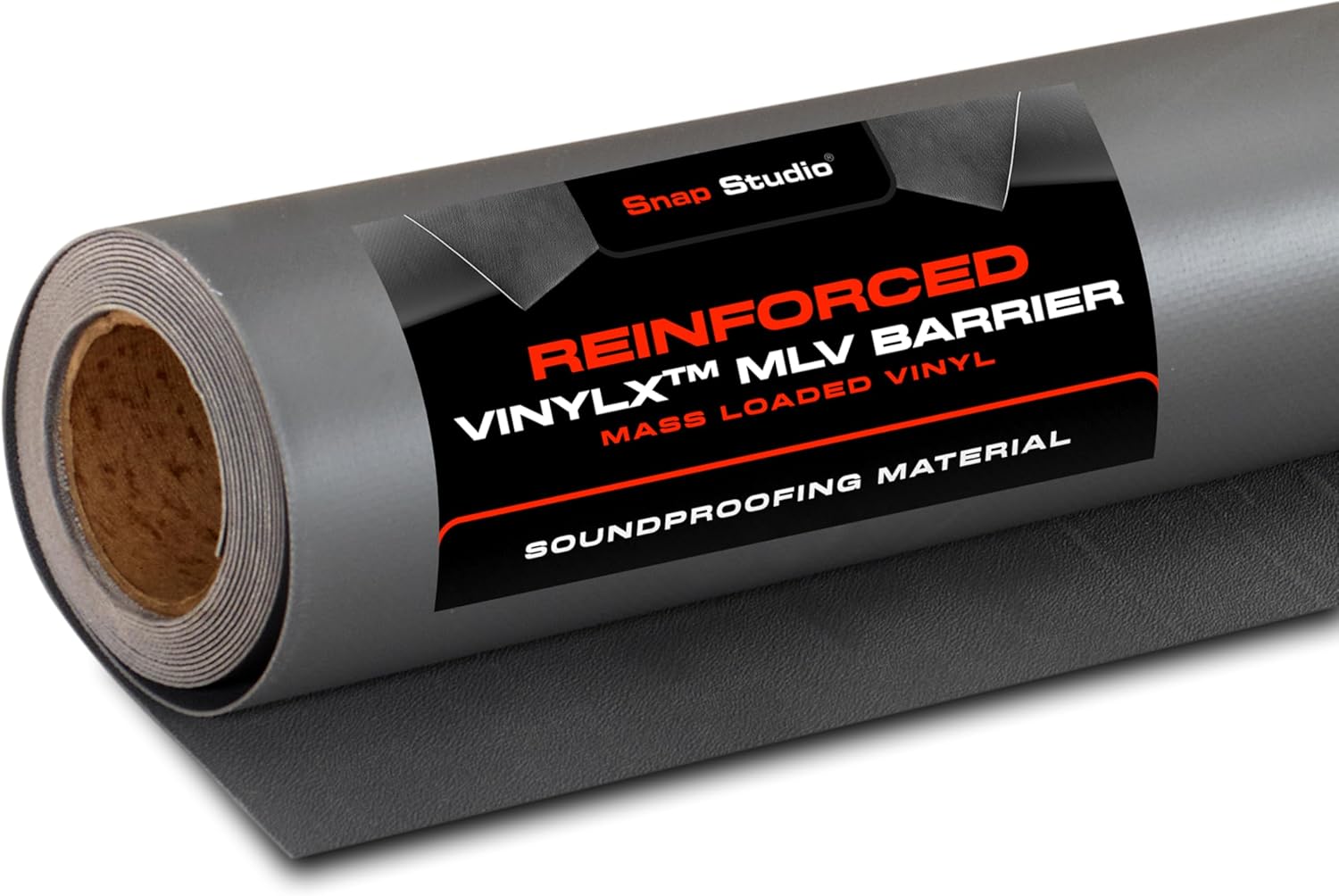 VinylX™ Reinforced Mass Loaded Vinyl (MLV) - Flexible, Heavy Duty Soundproof Barrier for Walls, Ceilings, Floors – ASTM Rated, USA Made – 1.0 lb/sq ft, 48" x 25' Roll