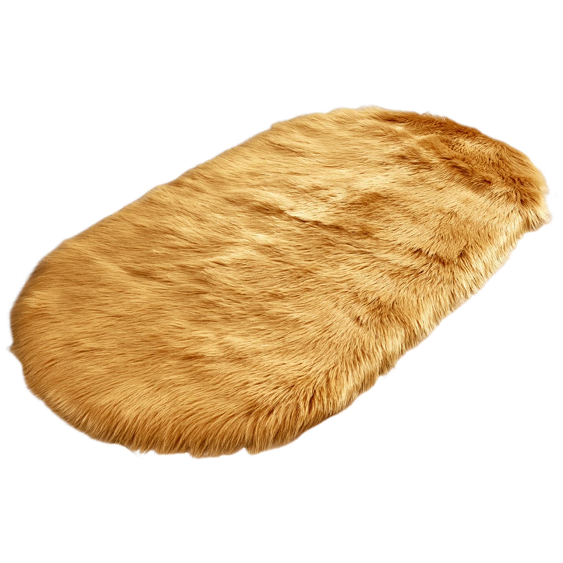 Tapis de chambre doux Gcroet 50x80 cm en or antidérapant et lavable