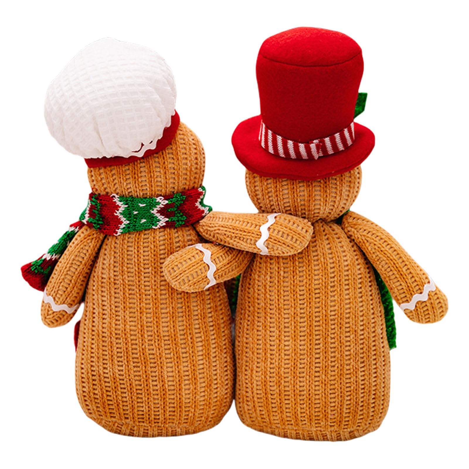 Kalttoy Practical Festival Ornament of Gingerbreads Figurines Portable Knitting Materials for Holiday and Home Decoration Holiday Decoration Pieces