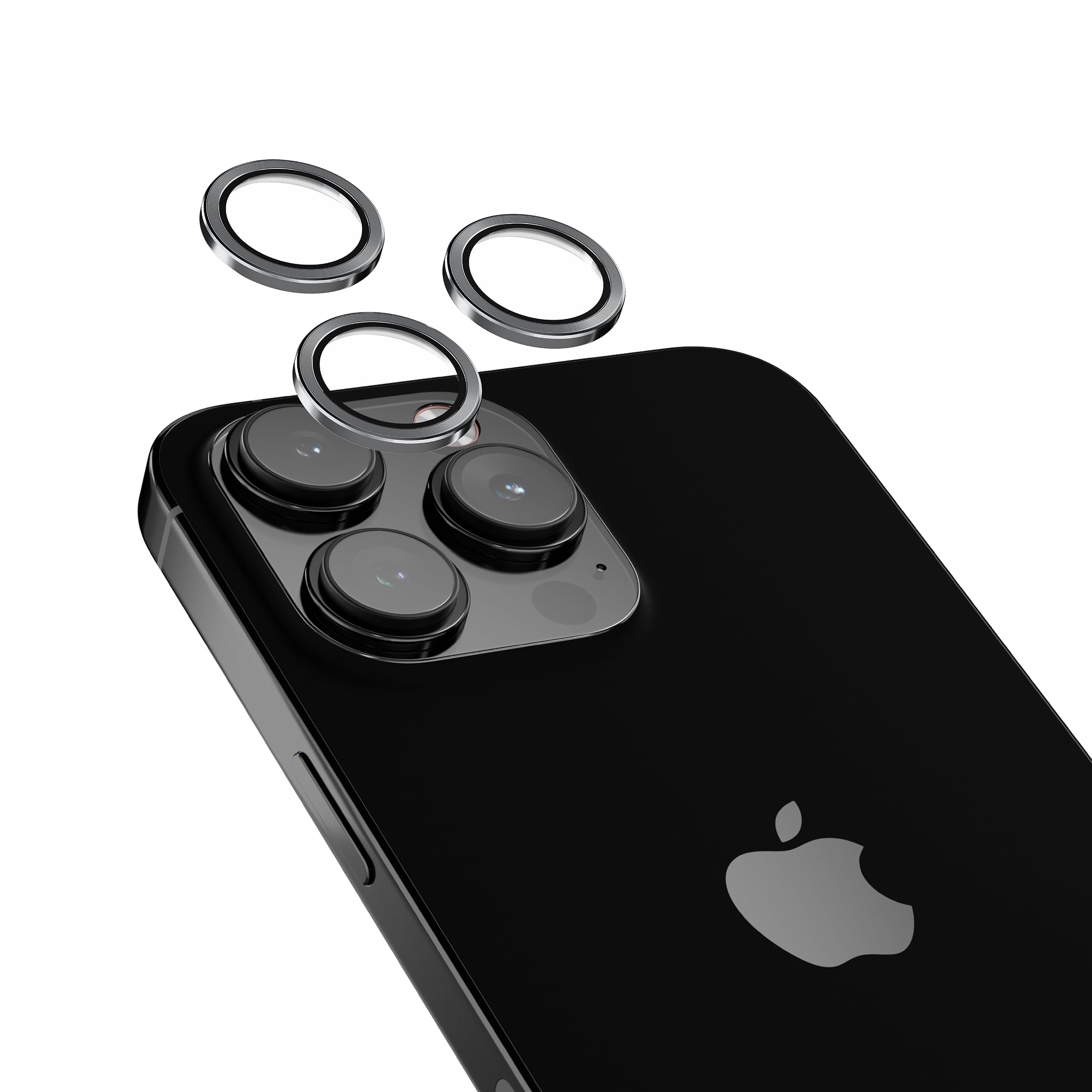 HYPHEN Camera Lens Protector - Grey - iPhone 15 Pro/Pro Max With Self Installation Board