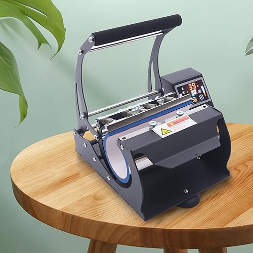 Miniatura 5 de Máquina de prensa de calor de vaso de 110 V, LCD digital automática taza de café máquina de prensa de calor Máquina de transferencia de calefacción