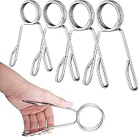 Vista 1 de Sumind 4 collares de resorte para mancuernas de 2 pulgadas, abrazaderas de barra, clips para levantamiento de pesas, ejercicio, suministros