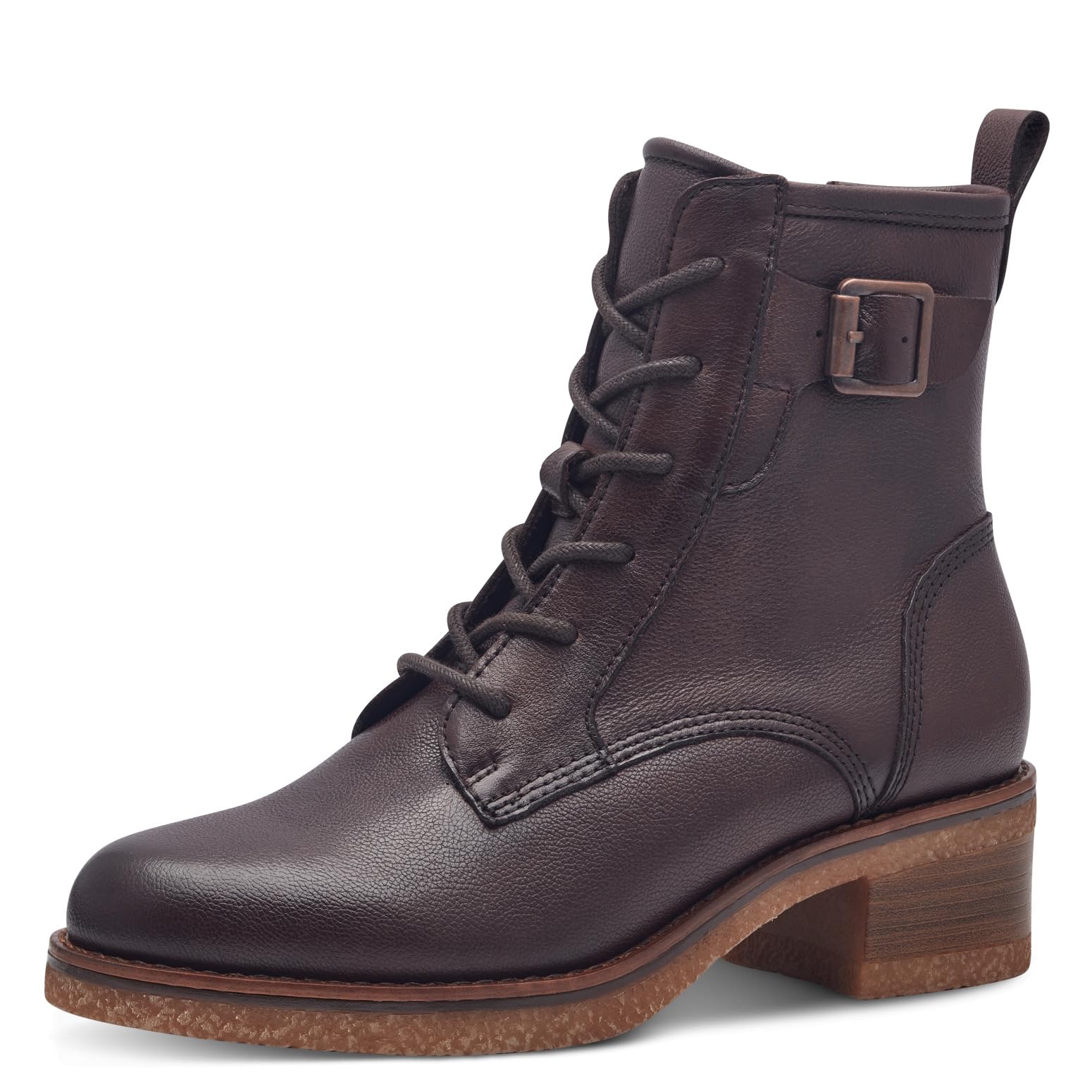 MARCO TOZZI Women's Laced Bootie 2-25111-43 Fashion Boot, Mocha, 5 UK
