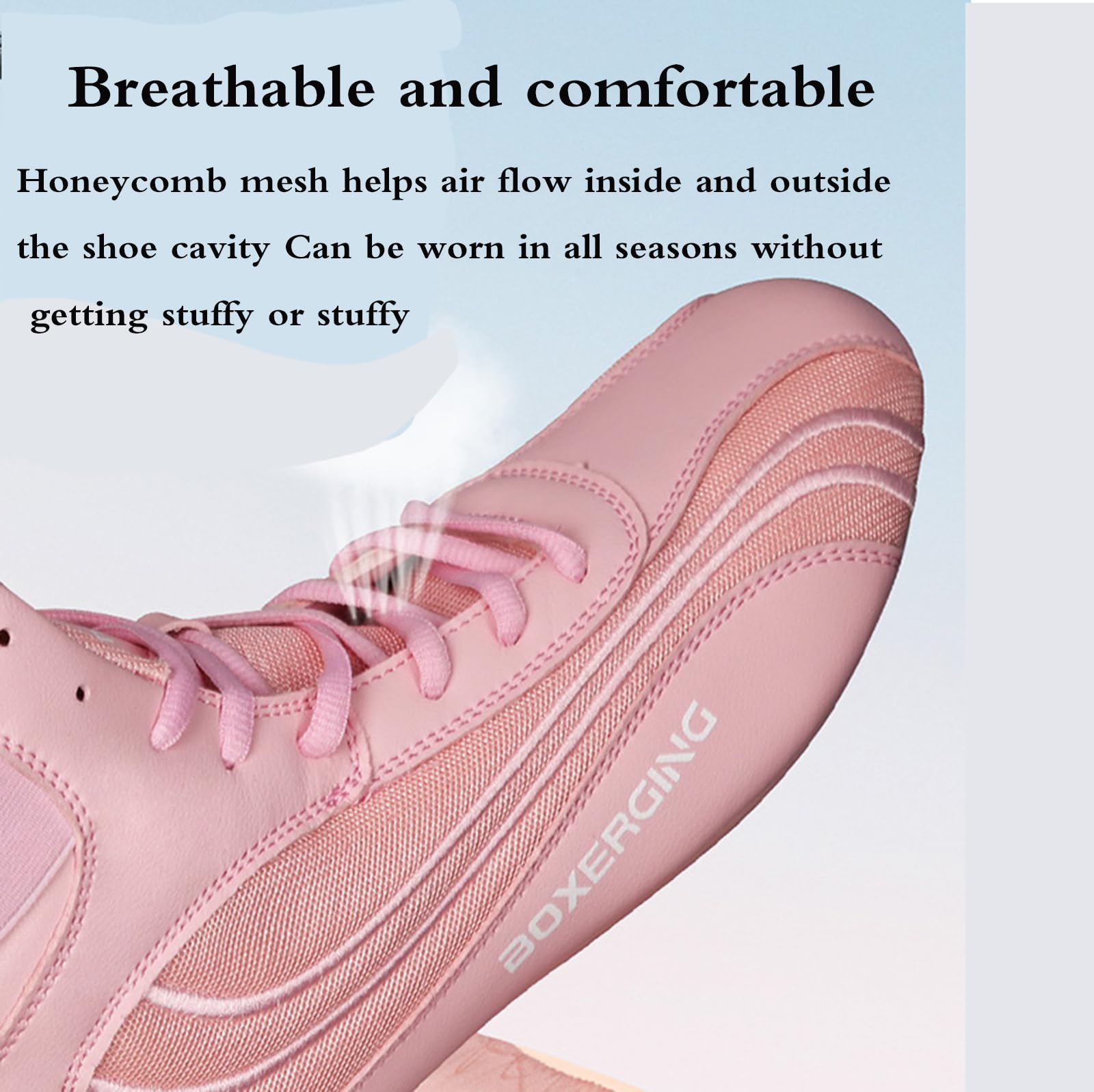 Scarpe da Boxe,Scarpe Boxe Uomo,Scarpe da Boxe Alte,Scarpe da Boxe Traspiranti,Traspirante,Suola in Gomma,Antiscivolo,Comfort,Bodybuilding,Stacco,Sollevamento Pesi,Wrestling