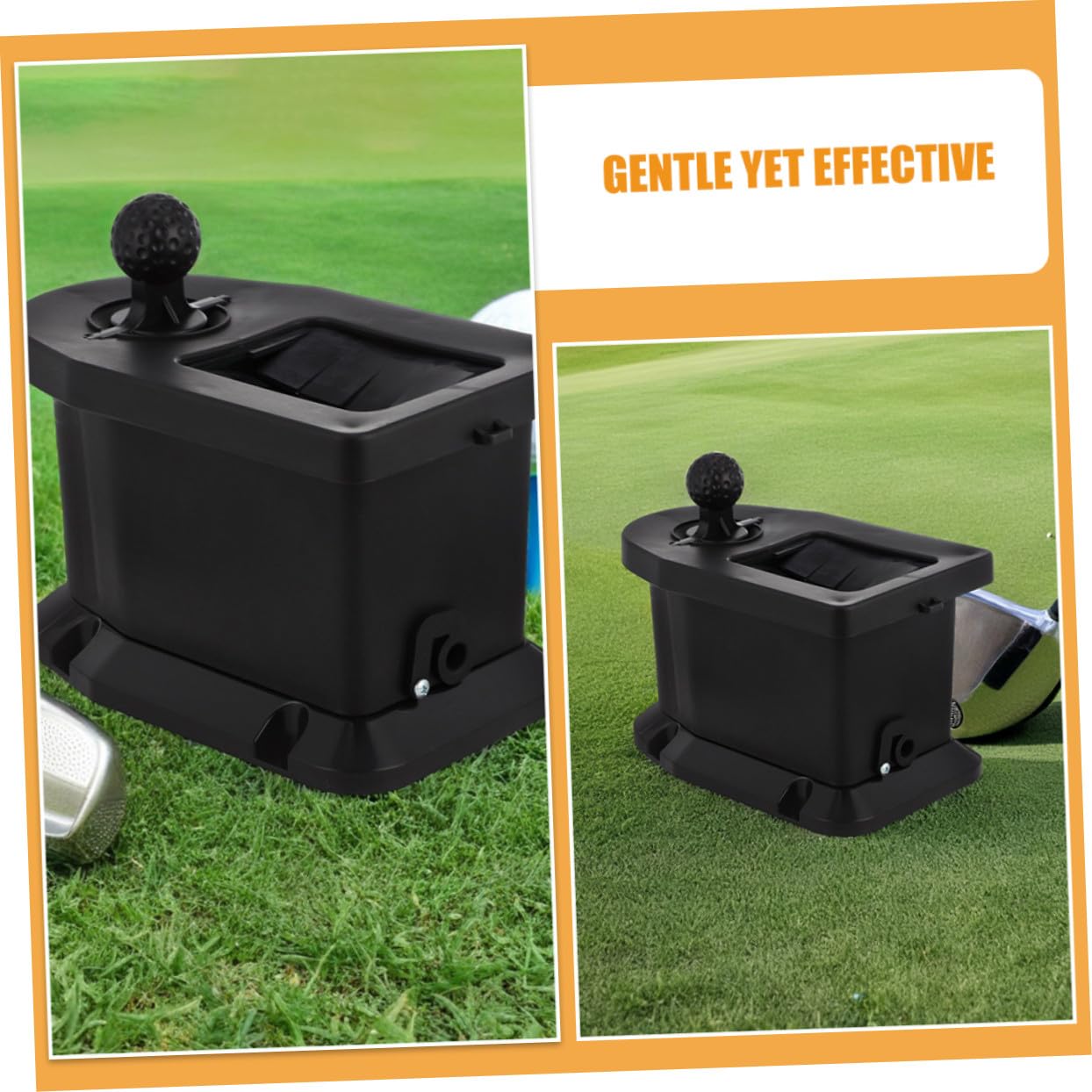 Limpiador de Palos y Lavador de Bolas de Golf Manual Herramienta Portátil para Limpieza Ecológica Fácil para Carrito de Golf y Accesorios Negro