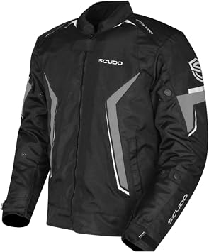 Scudo Roman Gray Mens Motorcycle Jacket M