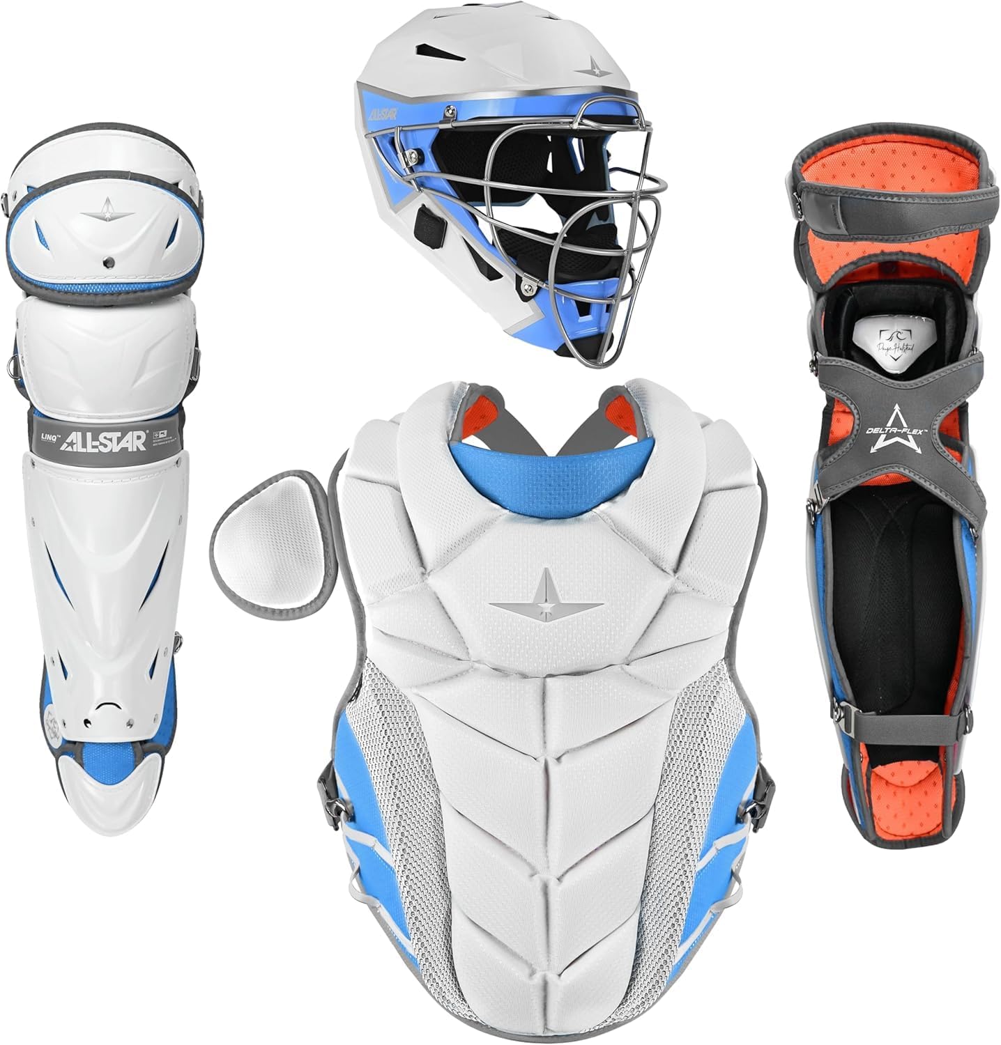 All Star PHX Paige Halstead Fastpitch Softball Catching Kit Premium Gear, Durable Protection Set for All Ages