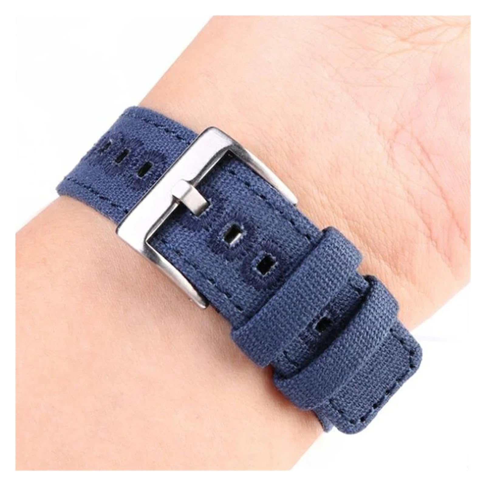 Run Ken Bracelets De Montre En Toile À Dégagement Rapide, Bracelet En Nylon 18 Mm, 19 Mm, 20 Mm, 22 Mm, Boucle Brossée, Adaptés Aux Montres Connectées Et Accessoires