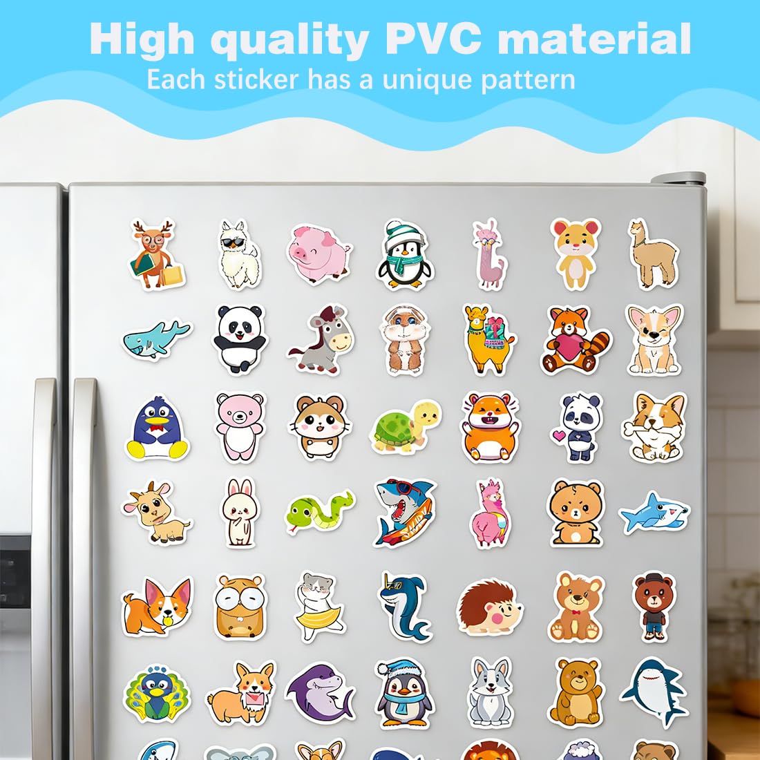 100 Stickers, Pegatinas Infantiles, Stickers Animales Kawaii Cute, Pegatinas Animales Para Niños, Stickers Decorativos Infantiles, Calcomanías Alegres, Para Ordenador Portátil, Laptop — view 4
