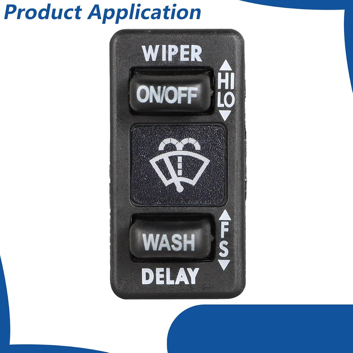 WFLNHB Windshield Wiper Switch Control Replacement for Columbia Coronado 2000-2017 IWPSFL001 Black