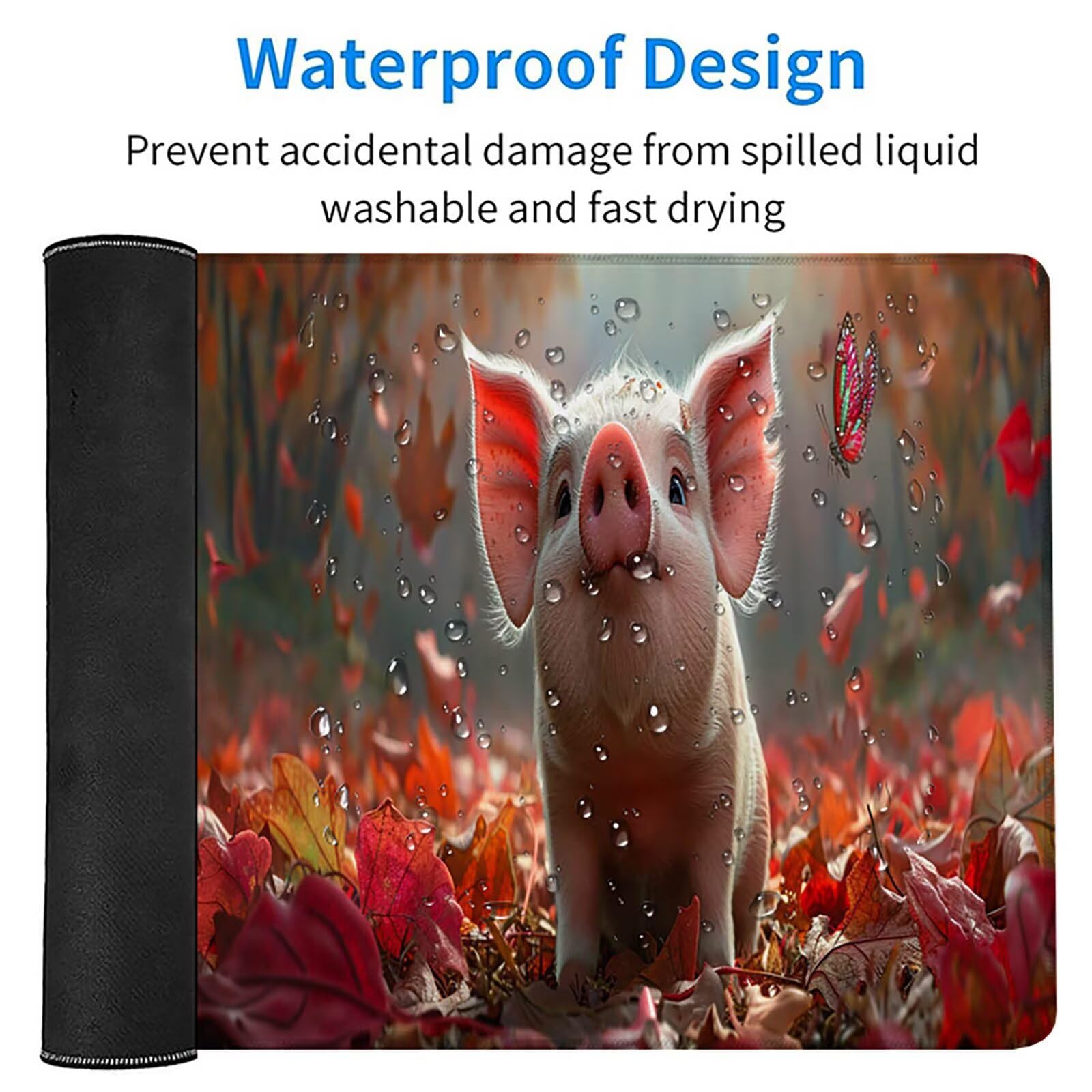 Biała podkładka pod mysz do gier, podkładka pod mysz XXL 1600x800x3mm, mata na biurko ze zszytymi krawędziami, podkładka pod mysz poprawia dokładność i szybkość, akcesoria biurowe i akcesoria do gier