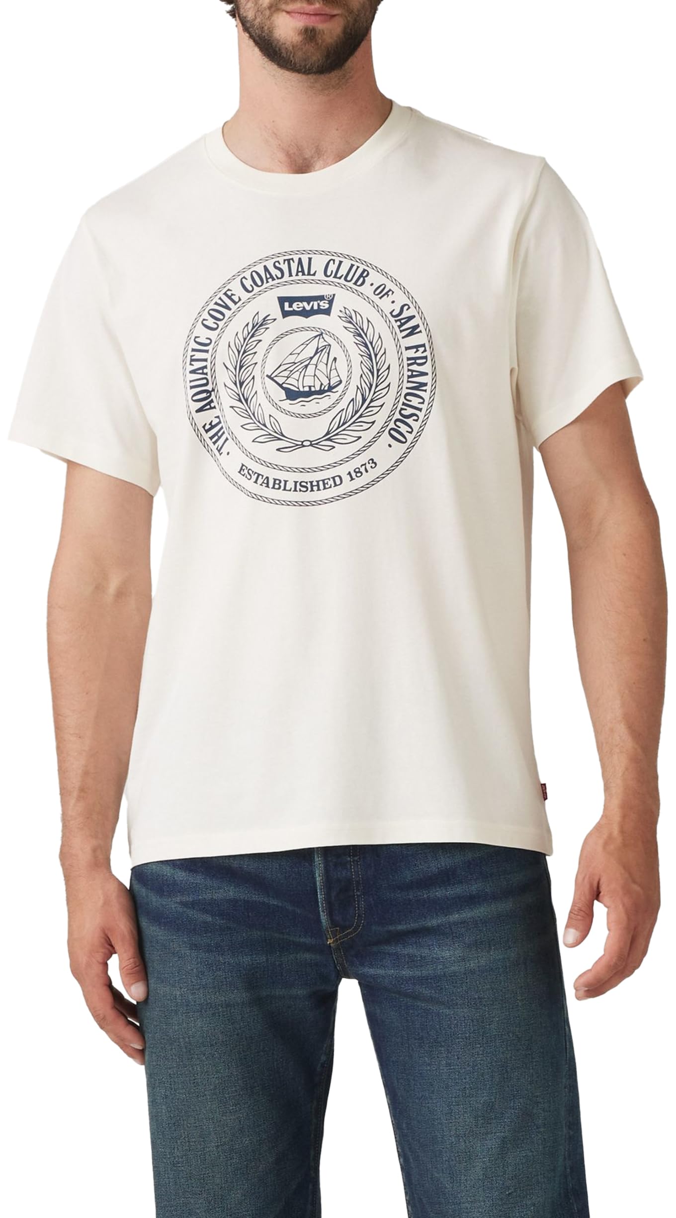 Levi's SS Relaxed Fit Tee Nautical Concept Egre, Nautical Concept Egr, S