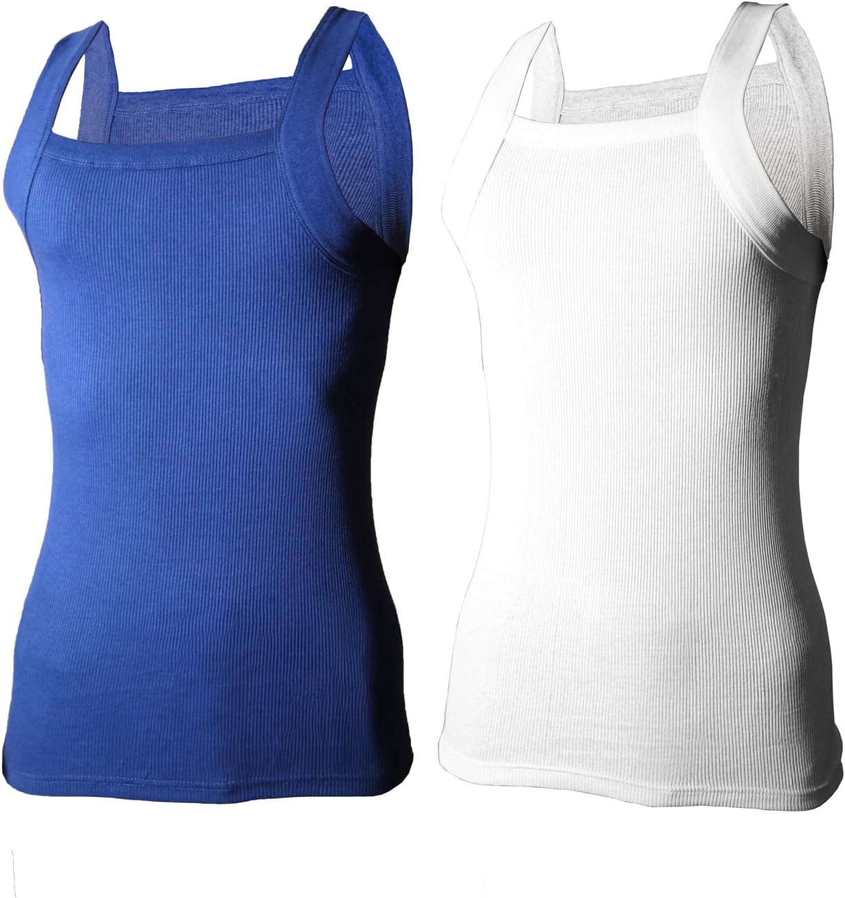 2-4-6 Packs Men's G-Unit Style Cotton Tank Tops Square Cut Muscle Rib A-Shirts