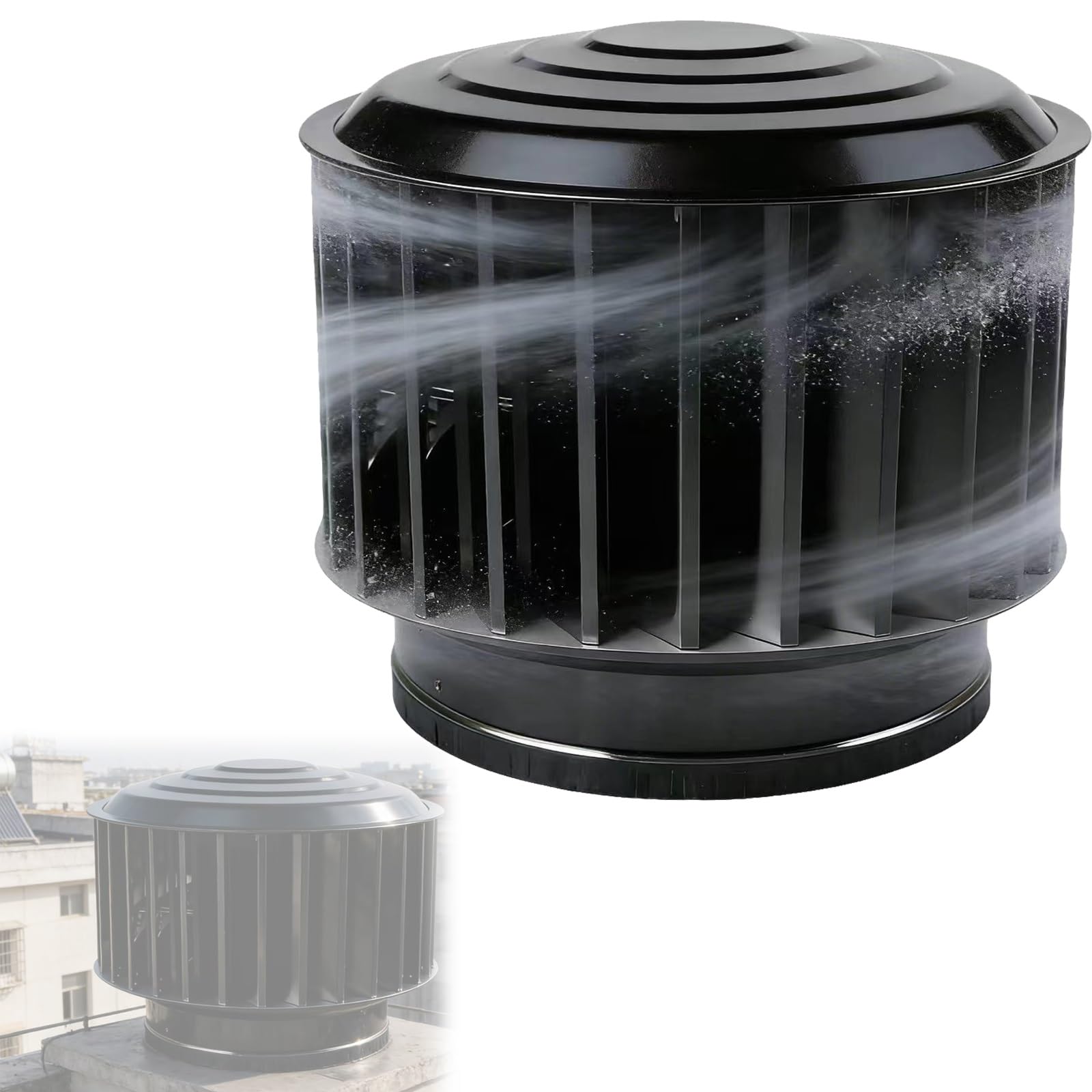 Ventilación de turbina de acero inoxidable silenciosa para hogar y garaje