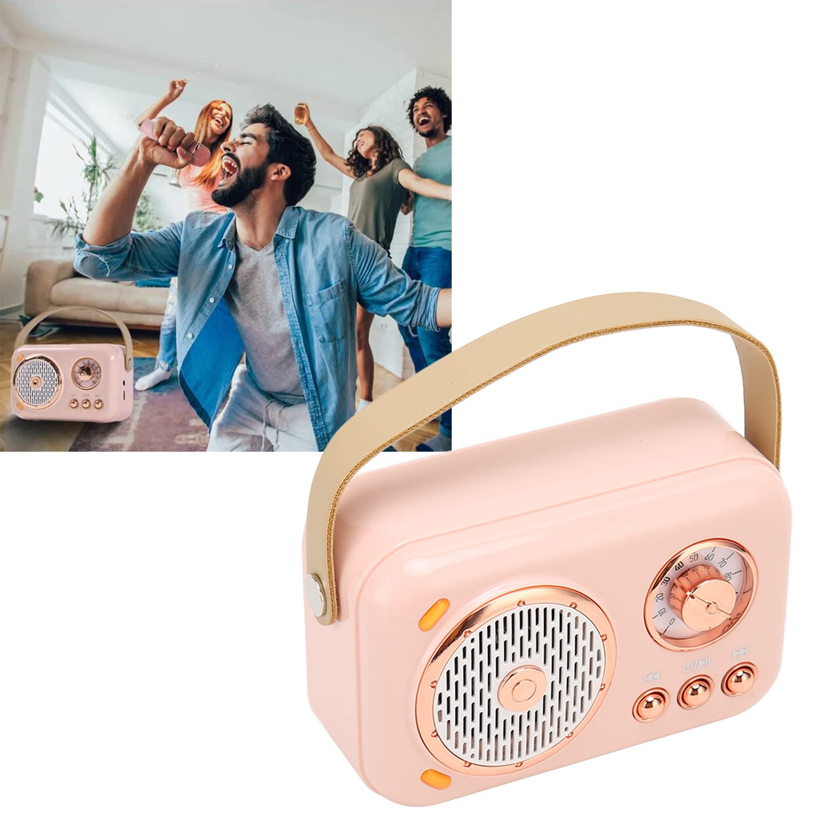 Máquina de karaoke para niños en casa con micrófono, altavoz portátil de micrófono de mano para adultos y adultos, kit Bluetooth portátil