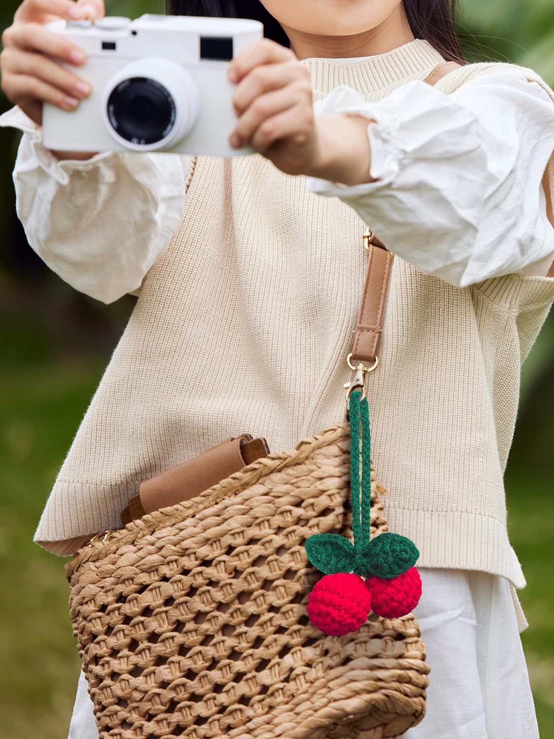 Ciondolo Specchietto Retrovisore Sole All'Uncinetto - Decorazione Auto Carina, Regalo Per Donne
