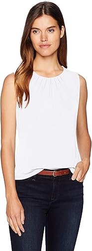 Calvin Klein Camisola con cuello plisado para mujer