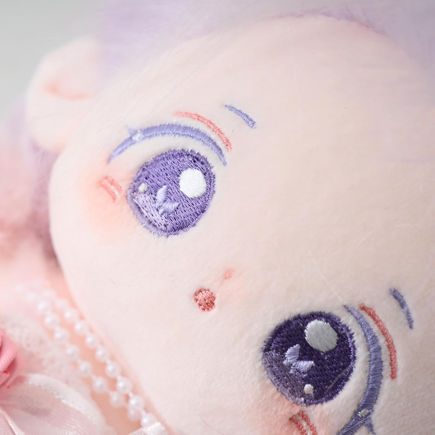 CALEMBOU Plush Doll, 20cm Cute Cotton Doll with Skeleton, Anime Plushies Soft Stuffed Dress Up Dolls, Kawaii Plush Toys Gift Come with Clothes (Doll&Clothes-Xingfu-B)