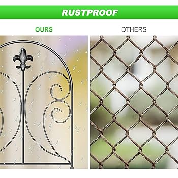 Skcoipsra Decorative Garden Fence 19 Pack, 24in(H) x 20ft(L