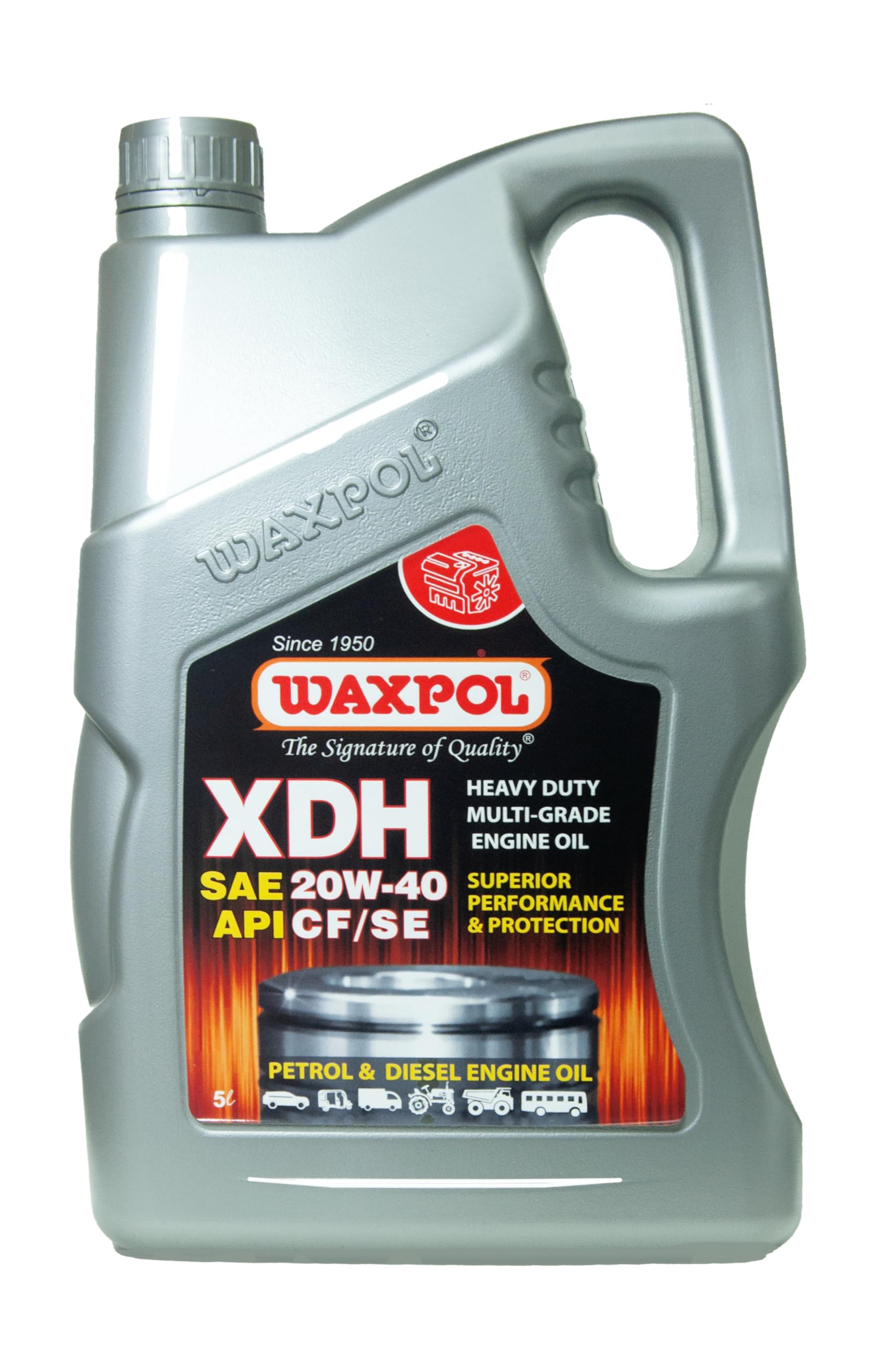 Waxpol XDH 20W-40 Engine Oil – 5 Litre | API CF/SE | High