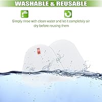 Vista 6 de Filtros para Shark Navigator Lift Away Deluxe ZU503AMZ NV360 NV352 NV370 NV358 NV355 NV351 NV356E UV540 NV350 NV356, comparado con la parte # XFF350