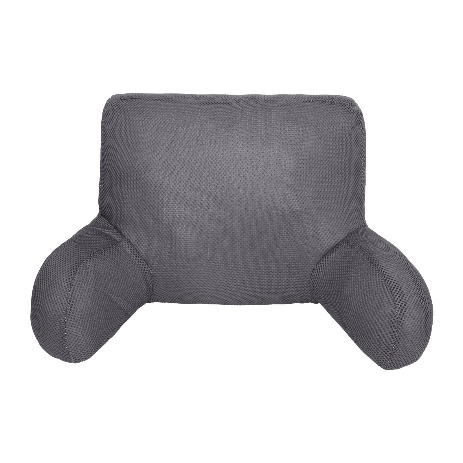 TINAYAUE Coussin Lombaire Bureau Oreiller de Lecture avec Bras Oreiller de Soutien du Dos en Coton Coussin de Dossier Coussin Support Lombaire Amovible pour Voiture Bureau Fauteuil