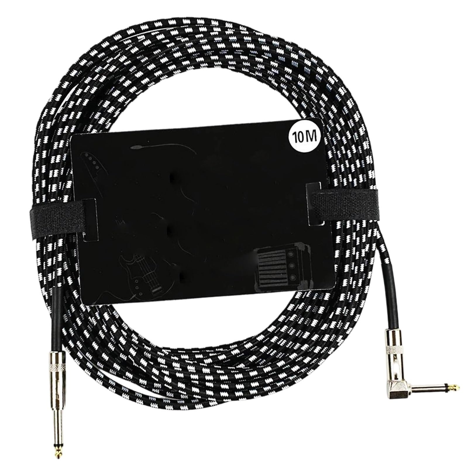 Guitarra Cable Audio Cables De Para Guitarra/bajo Línea Antiruido Trenzado 6,35 Mm