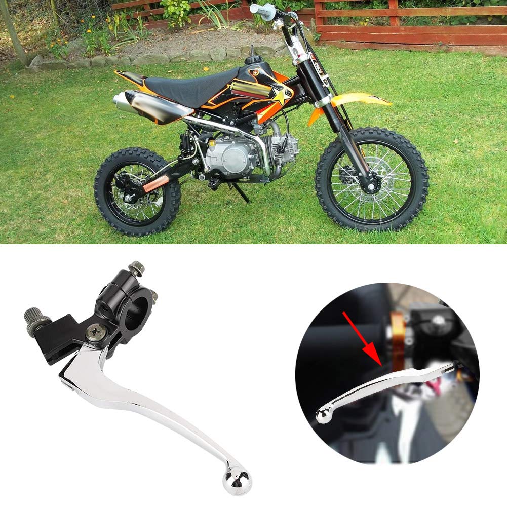 Jadeshay 7/8in Leva Frizione del Freno Moto e Cavo Adatto per 125 140cc Stomp IMR SSR CRF 50 70 XR KLX110 Pit Dirt Bike