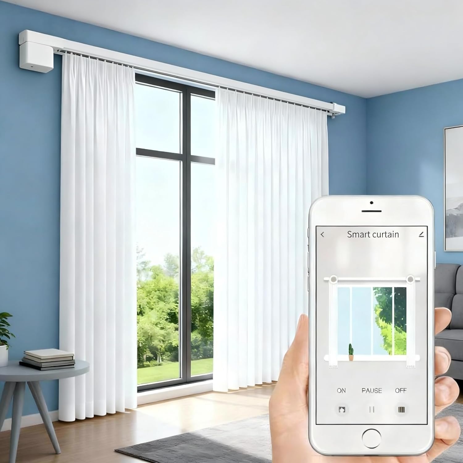 Smart Curtain Track System with...