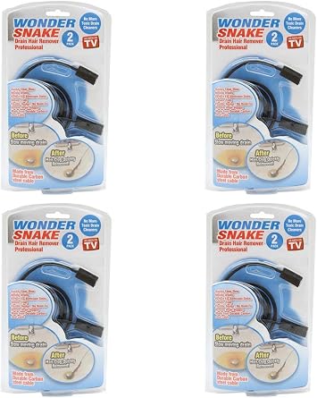 4 Sink Snake Drain Hair Removal Cleaner Tool Clog Drain Unclog Slow Sink Tub Tv by ATB