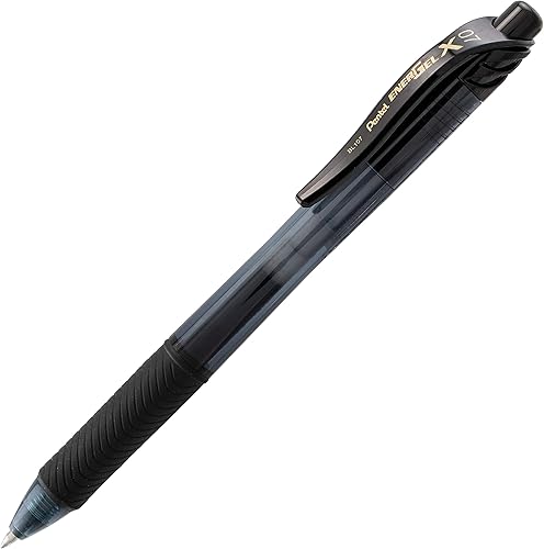 Miniatura 4 de Pentel EnerGel-X Bolígrafo de gel retráctil 0028in Med Line tinta negra 72 unidades BL107PC72A