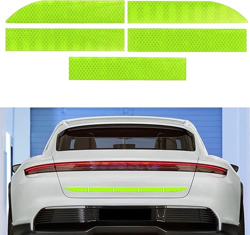 Adhesivos reflectantes fuertes a rayas, impermeables, autoadhesivas, calcomanías reflectantes para parachoques de automóvil, calcomanías