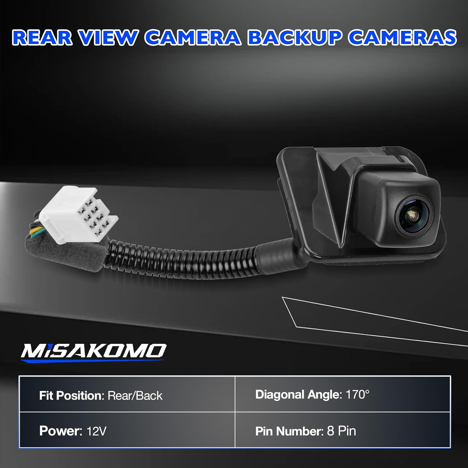 Rear View Backup Camera Compatible with Honda Accord Sedan 2014 2015 2016 2017, Parking Assist Back Up Camera Replaces 39530-T2A-A21 39530-T2A-A31 39530-T2A-U110-M2 590-440