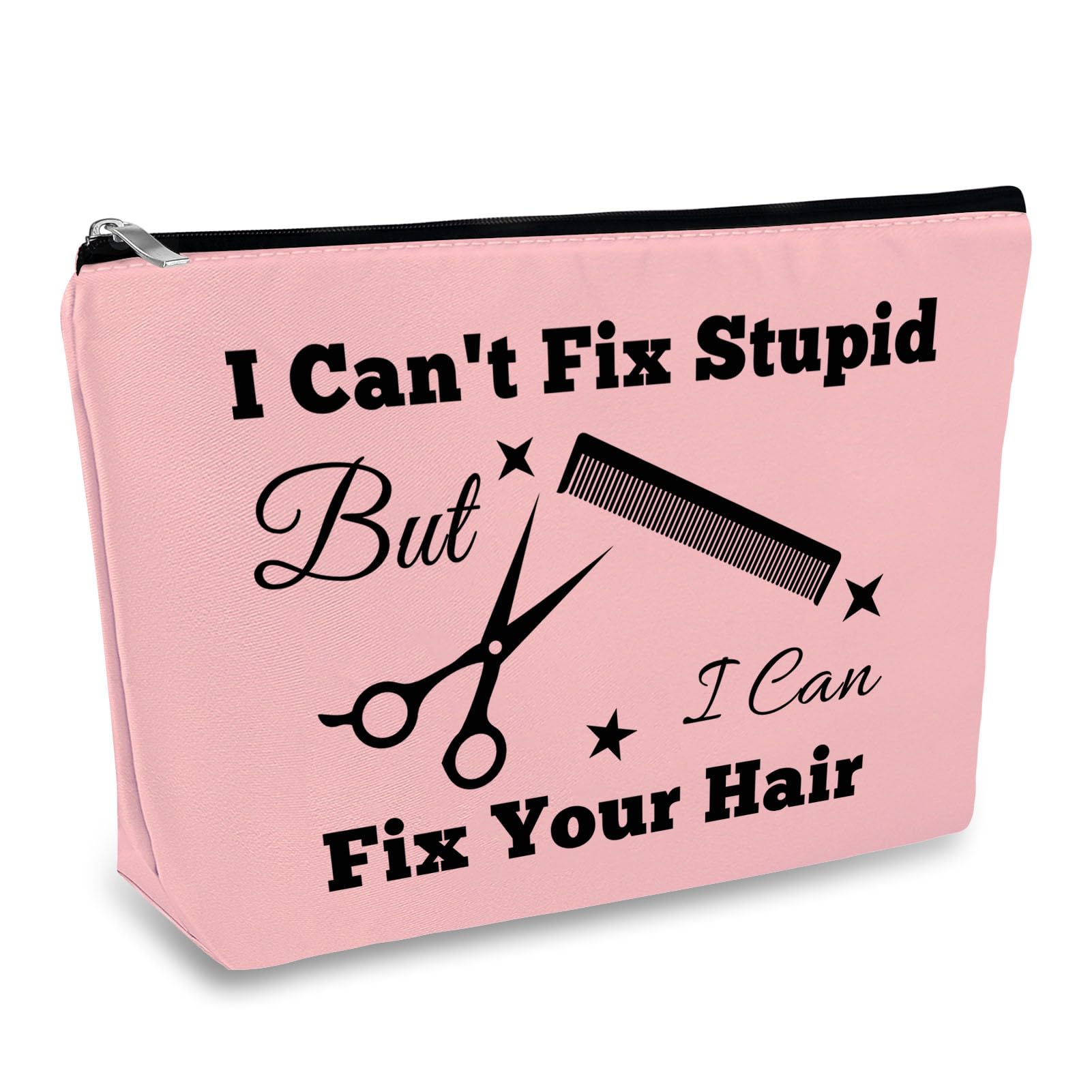 Hairdresser Gifts Hair Stylist Makeup Bag Hair Dresser Cosmetic Bags for Women Hairstylist Funny Gift for Hairdresser Purple Cosmetic Pouch Travel