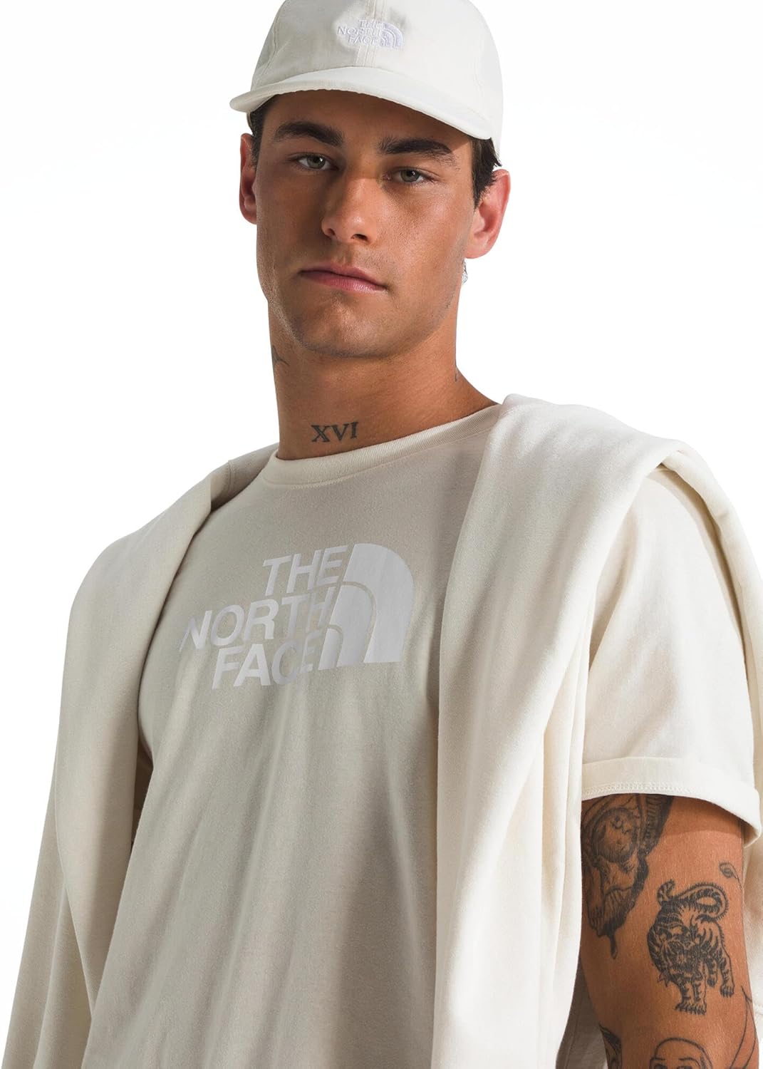 THE NORTH FACE Men's Core Half Dome Short-sleeve Tee | Regular Fit Cotton Shirt With Graphic Design & Ribbed Collar - Image 4