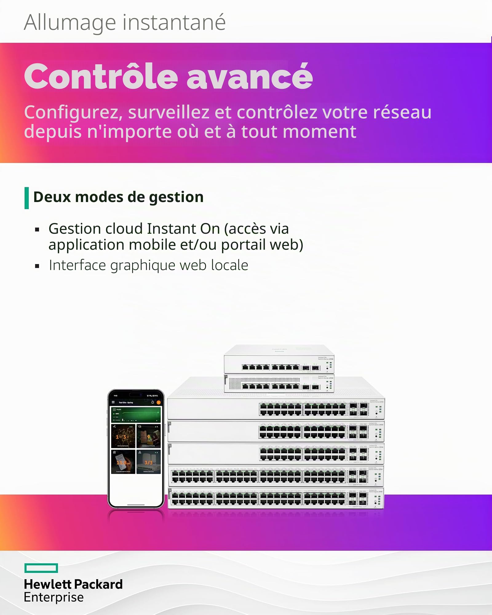 Hpe Aruba Networking Aruba Instant On 1930 48g Class4 Poe 4sfp/sfp+ 370w Gestito L2+ Gigabit Ethernet [10/100/1000] Supporto Power Over Ethernet [poe