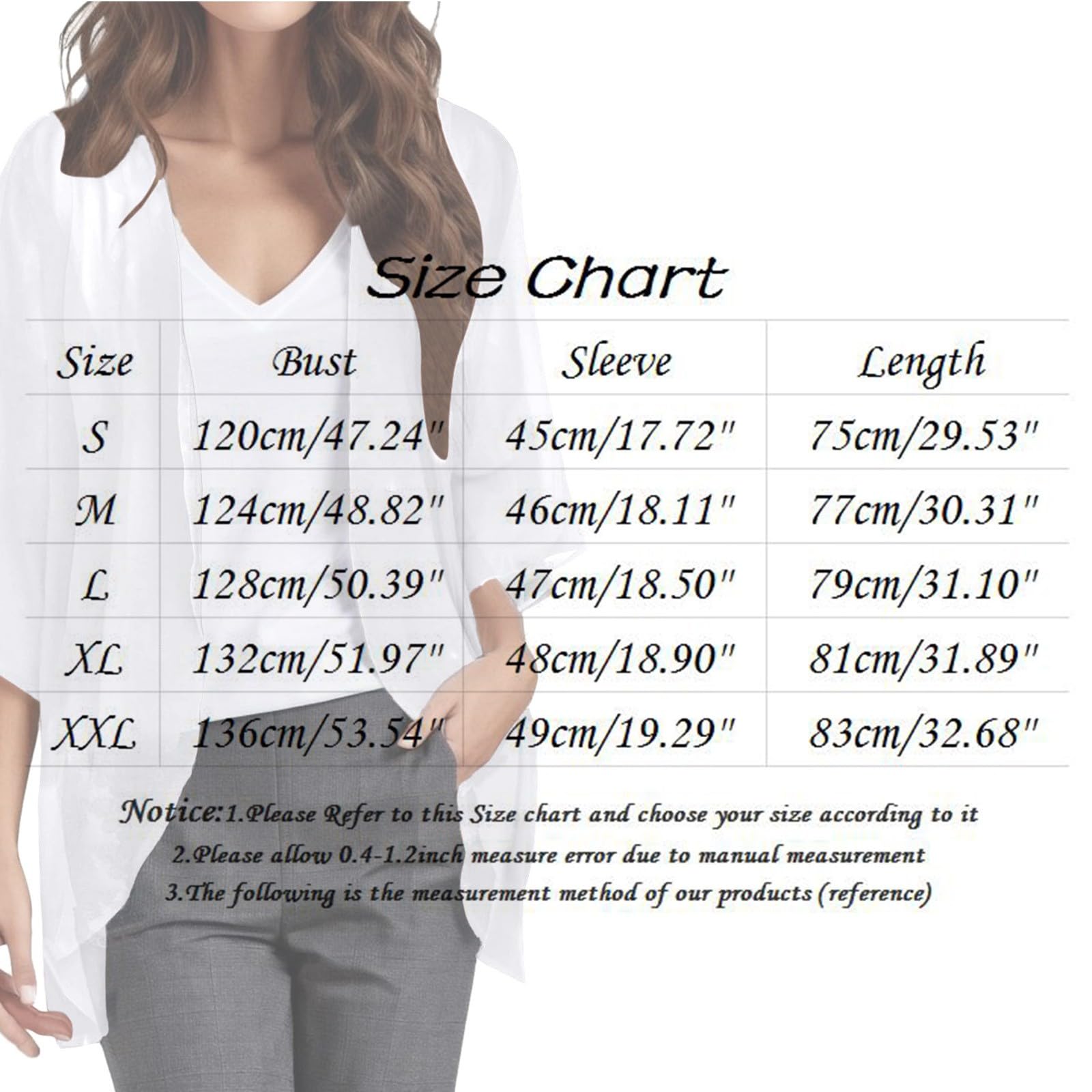 Generisch Boléro pour femme, élégant, léger et aéré, cardigan d'été décontracté, boléro pour robe de soirée, mariage, kimono, été, mousseline, cardigan, couverture solaire, jeté transparent, veste