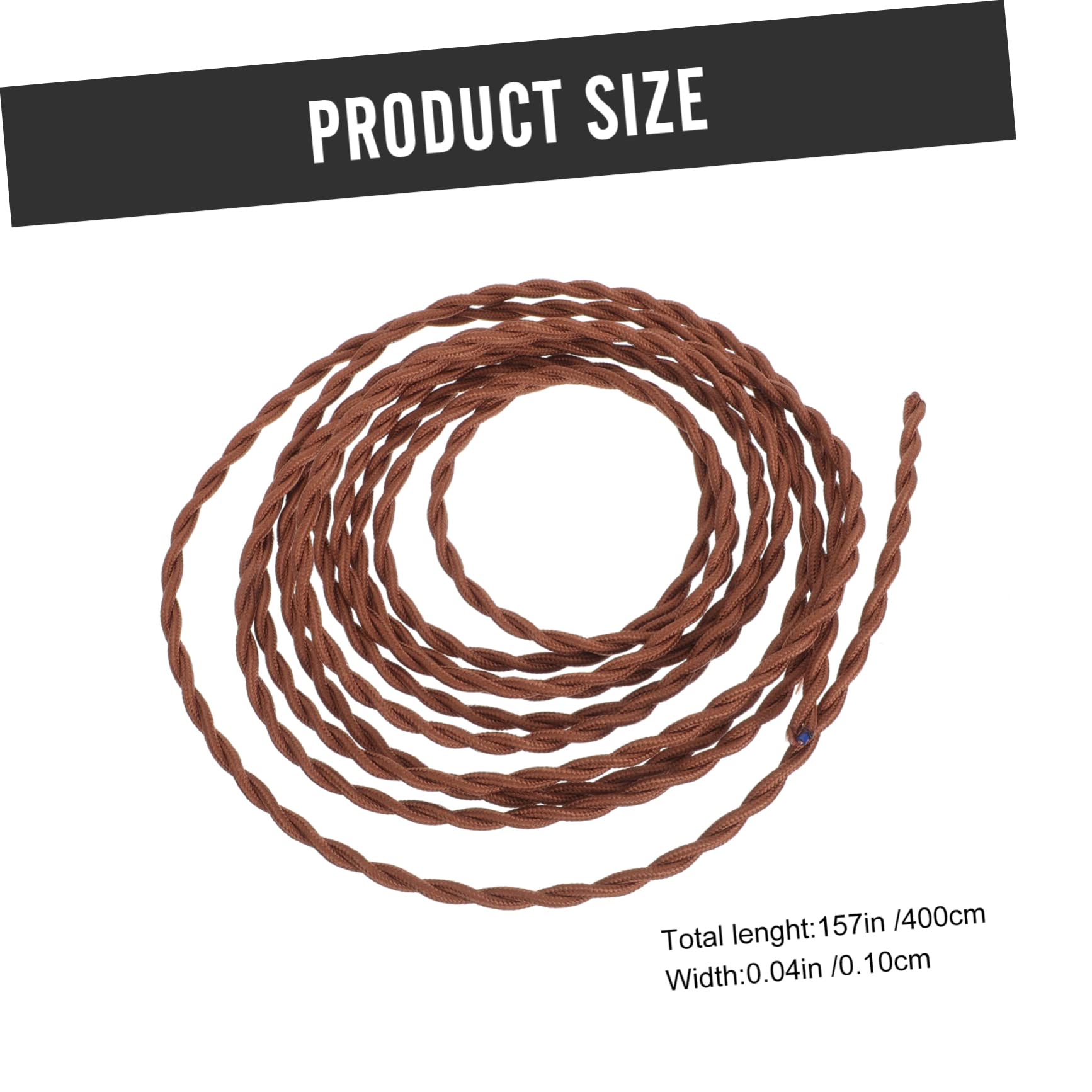 TEHAUX Pcs Brown Pendant Light Braid Wire DIY Hanging Lamp Kit Nylon Rubber for Chandelier