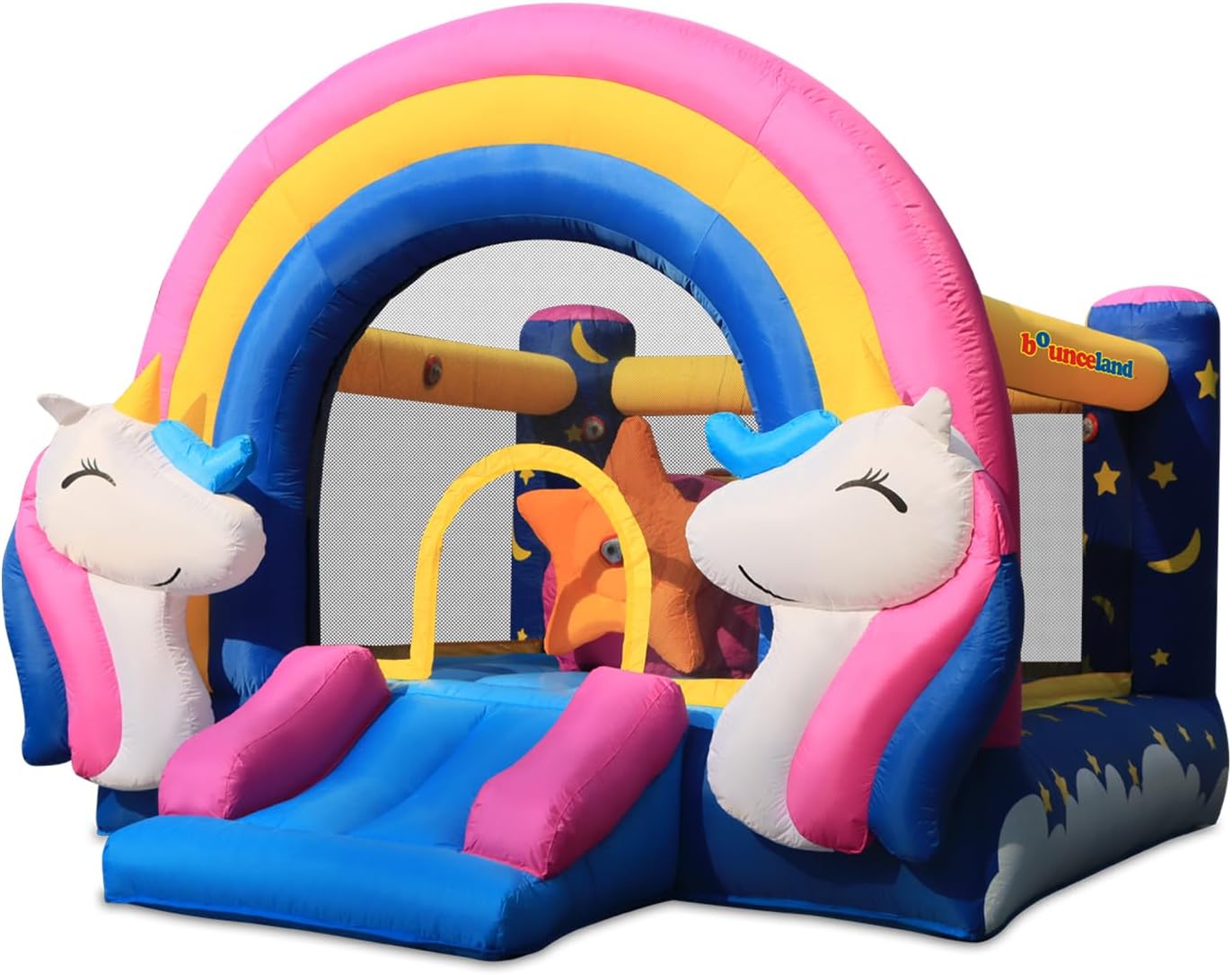 Fantasy Bounce House with Lights and Sound Interaction Inflatable Bouncer, 11 ft L x 8.7 ft W x 8 ft H, UL Strong Certified Blower Included