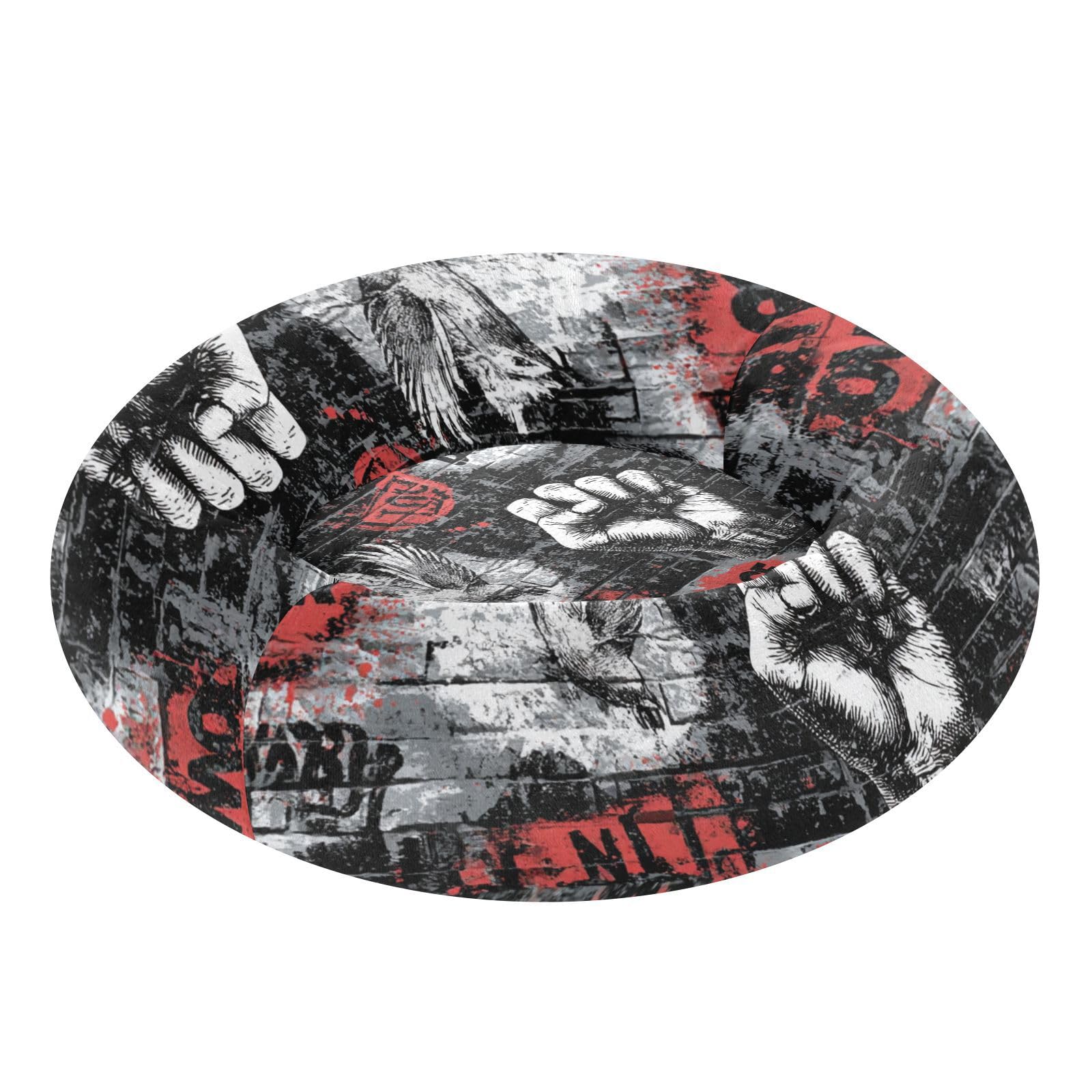 Lit doux pour chien et chat Poing Peageon - Couchage taille M contre le froid