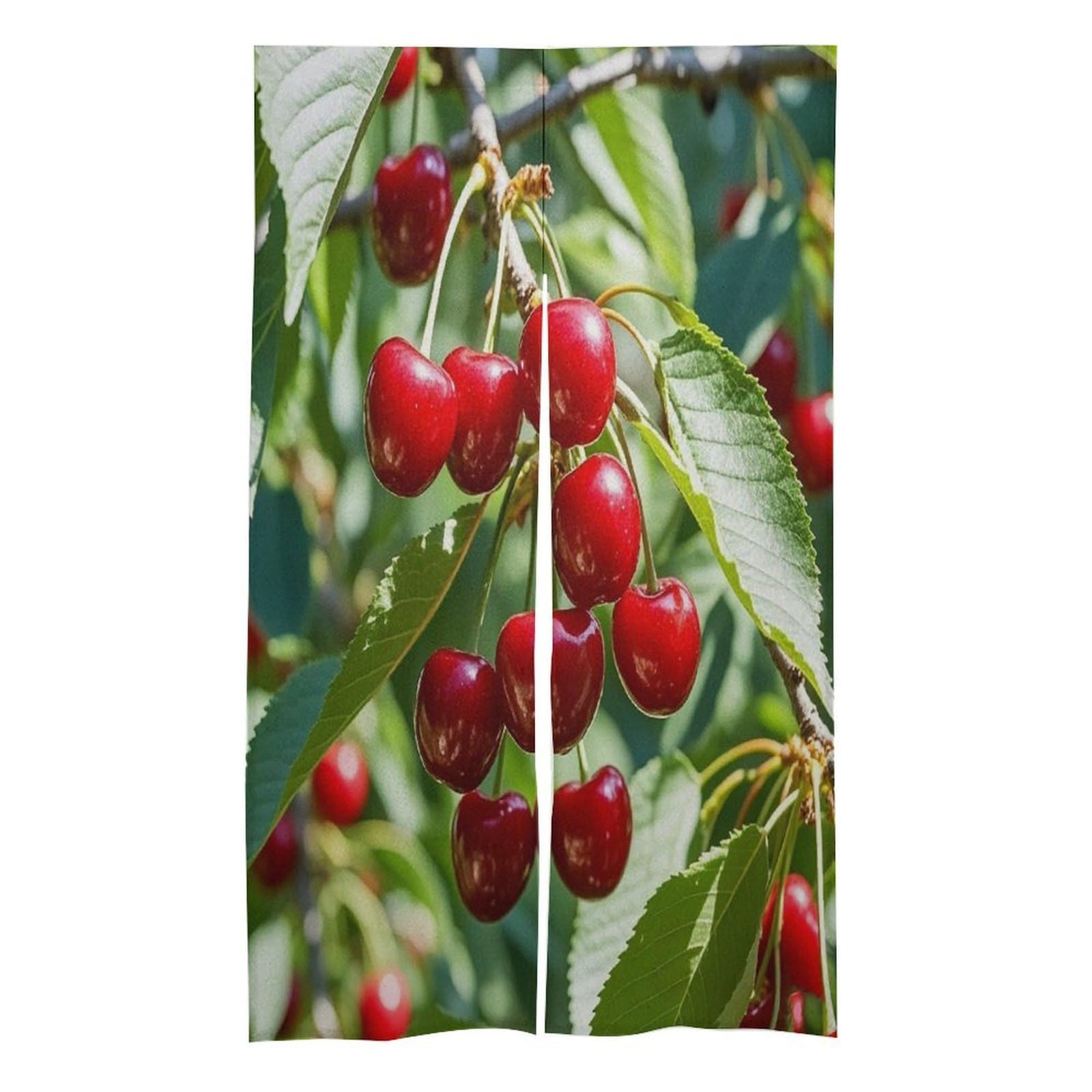 FekiLoot Cherry Door Curtain Splice Japanese Style Theme Blackout Doors Cover Hemp Door Tapestry Temperature Protection Barrier Doors Screen for Various Rooms 17W X 57L Inch