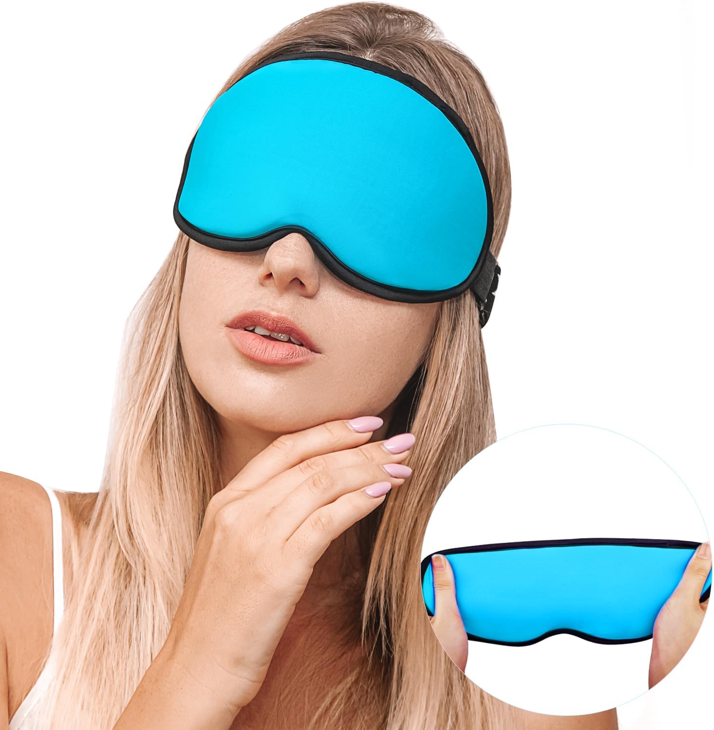 Gel Eye Mask, High Elastic Thickened Gel Cooling Ice Eye